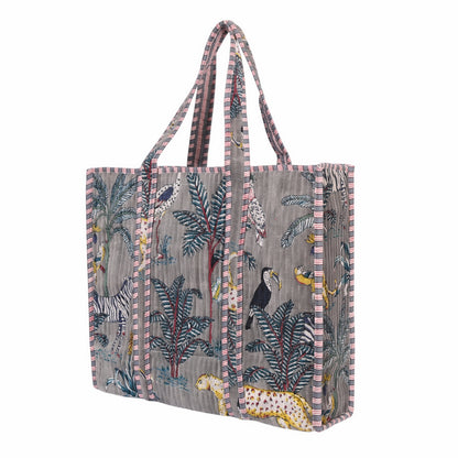 The Jungle Tote in Velvet