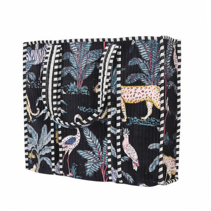 The Jungle Tote in Velvet