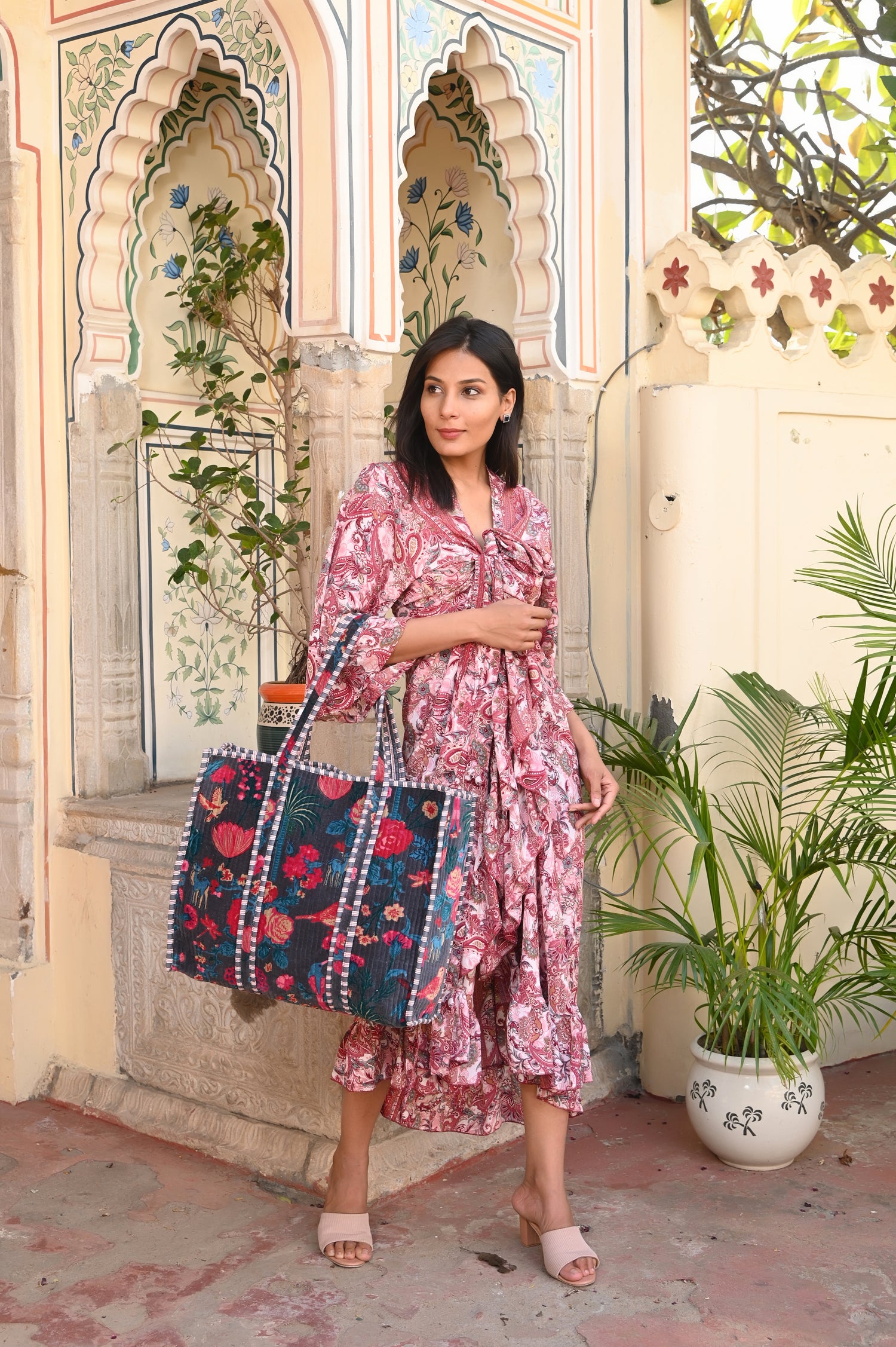 The Ultimate Velvet Tropical Tote