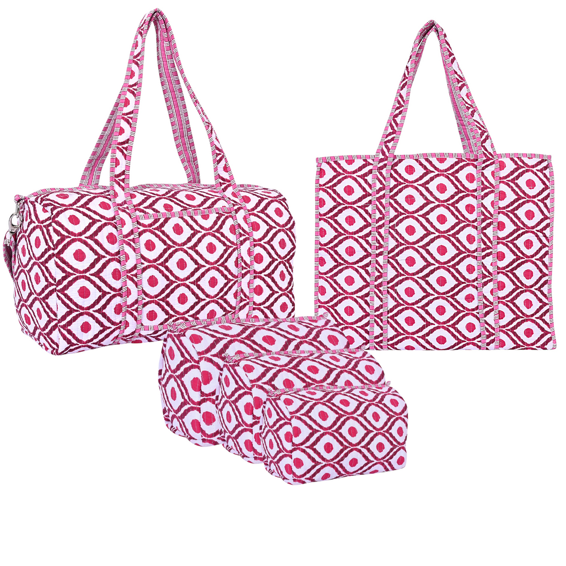 Diamond Tote, Weekender, Travel Set Bundle