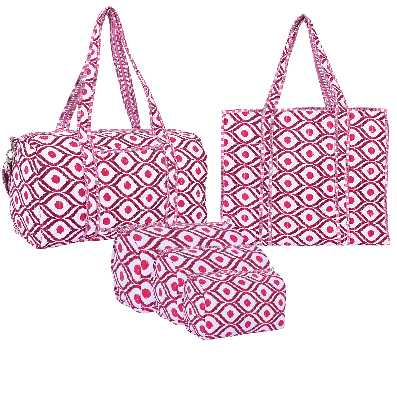 Diamond Tote, Weekender, Travel Set Bundle