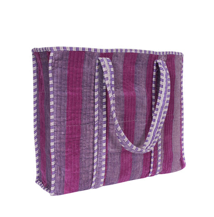 The Striped Velvet Tote