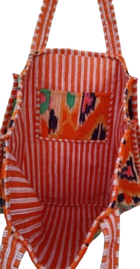The Ultimate Ikat Velvet Tote