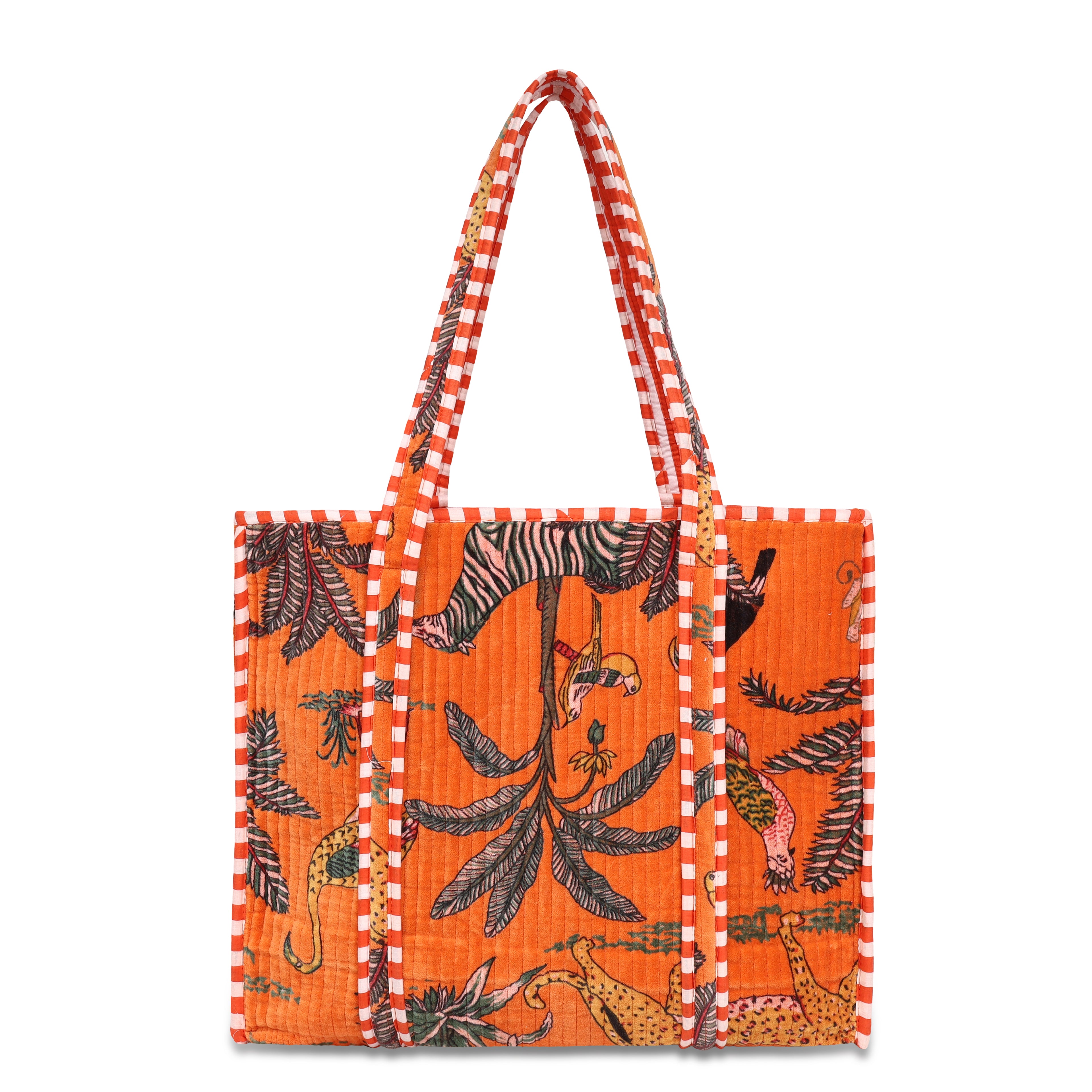 The Jungle Tote in Velvet