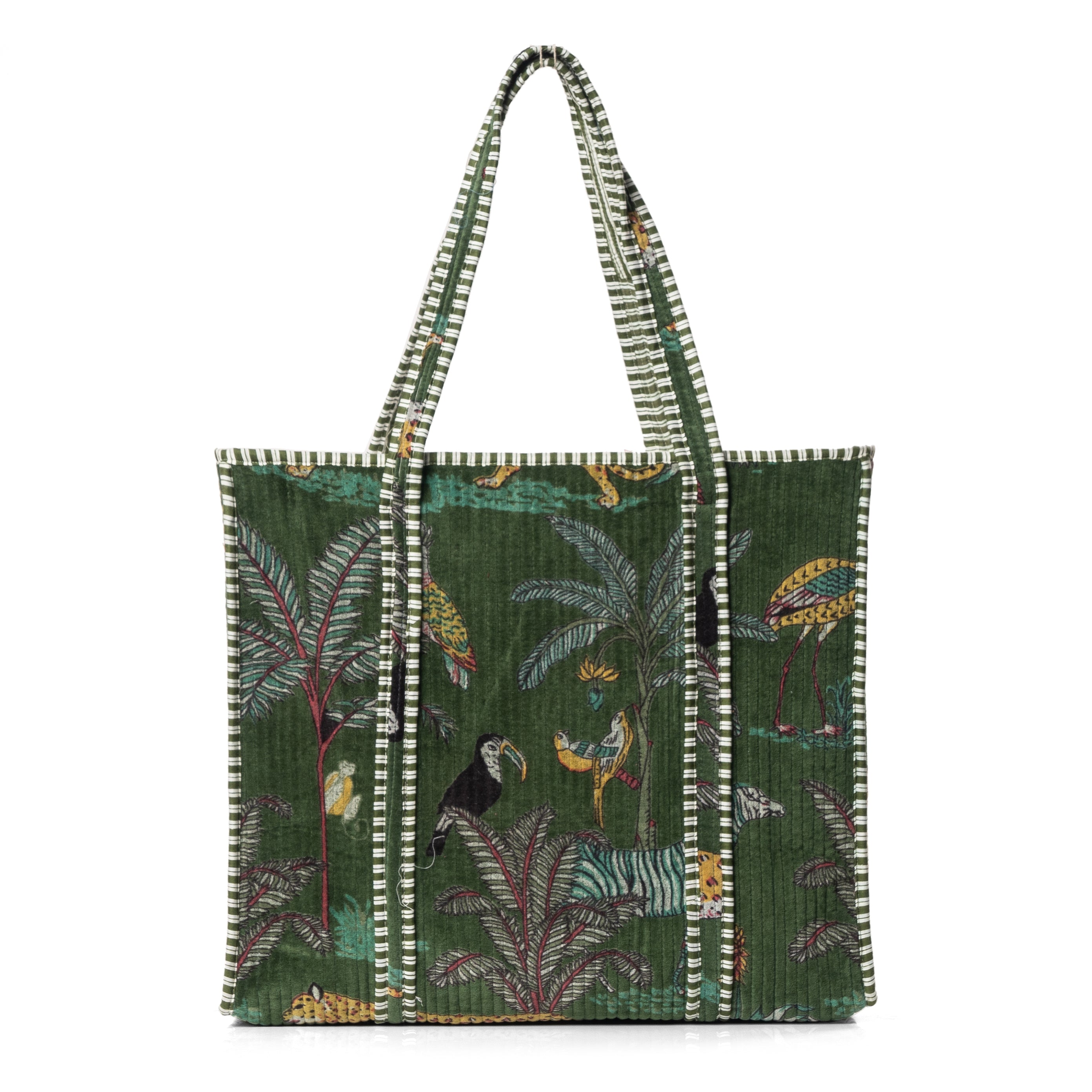 The Jungle Tote in Velvet