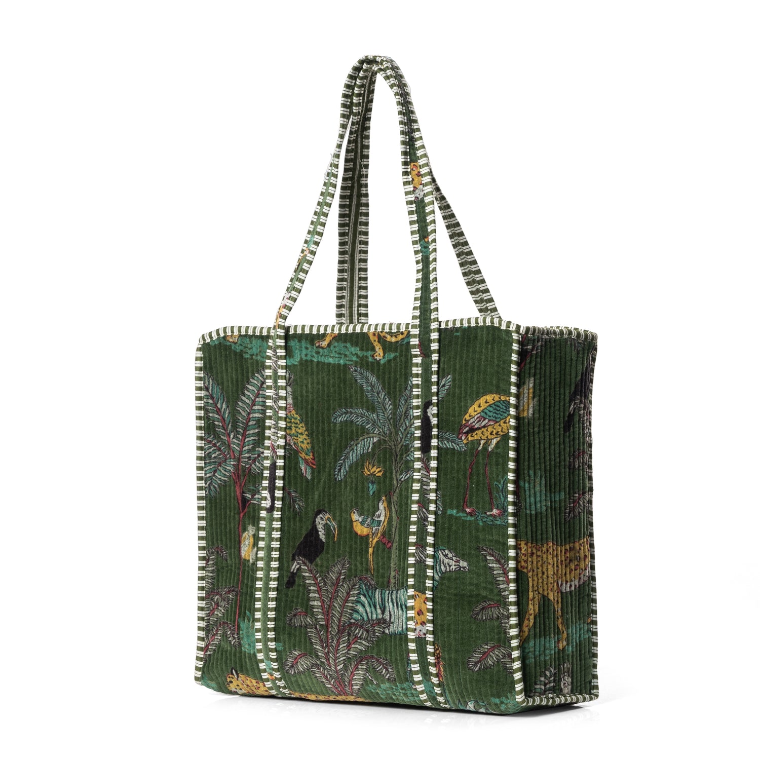 The Jungle Tote in Velvet