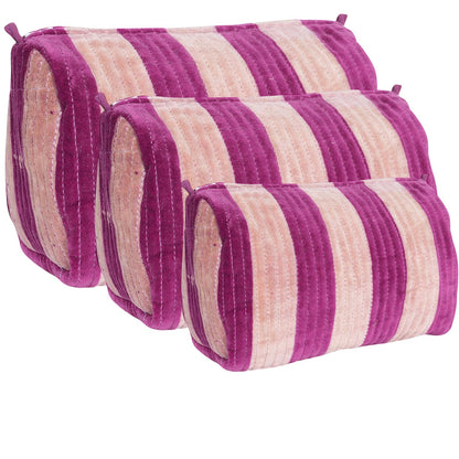The Striped Velvet Travel Set