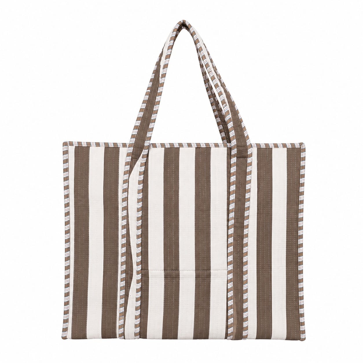 The Stripe Tote — handmade hand block printed cotton tote bag, ethically made in Rajasthan, India