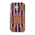 The Tibetan Tiger iPhone Case in Mauve Plum — tiger print on mauve and deep plum stripes, printed phone case by Conscious Yoga Collective