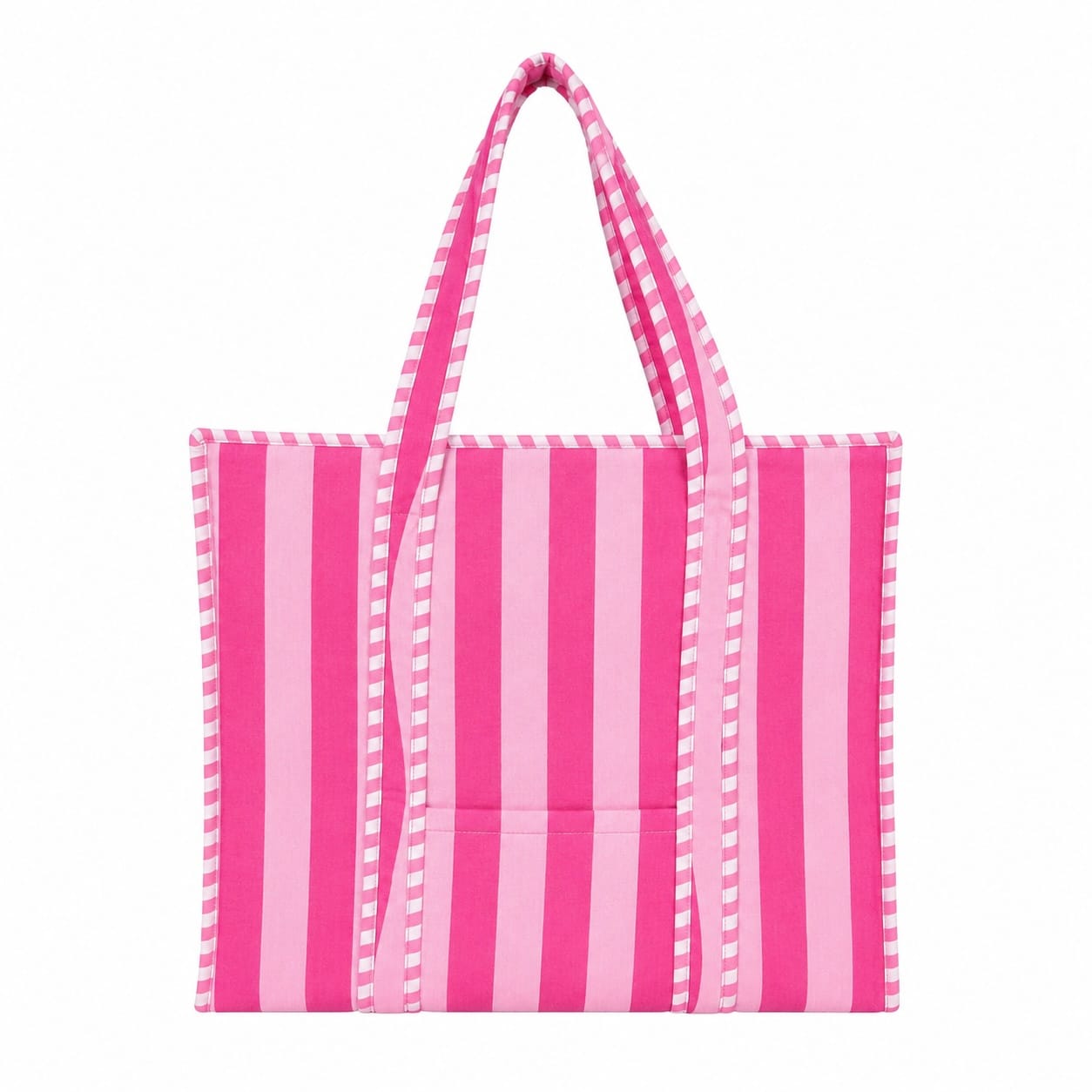 The Stripe Tote — handmade hand block printed cotton tote bag, ethically made in Rajasthan, India