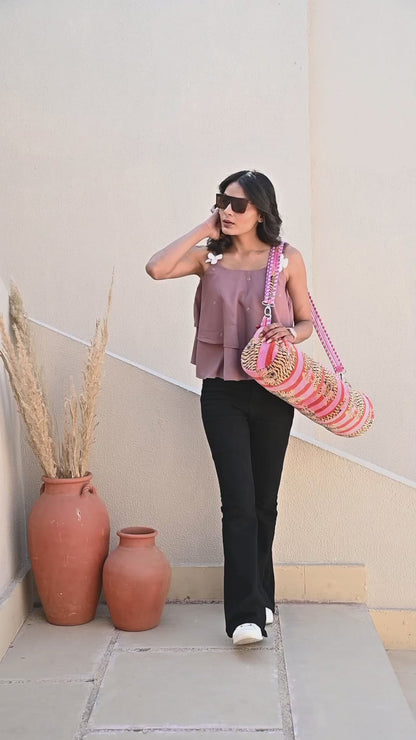 The Tibetan Tiger Velvet Yoga Bag