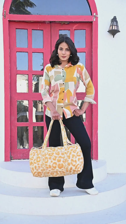 The Leopard Cotton Weekender