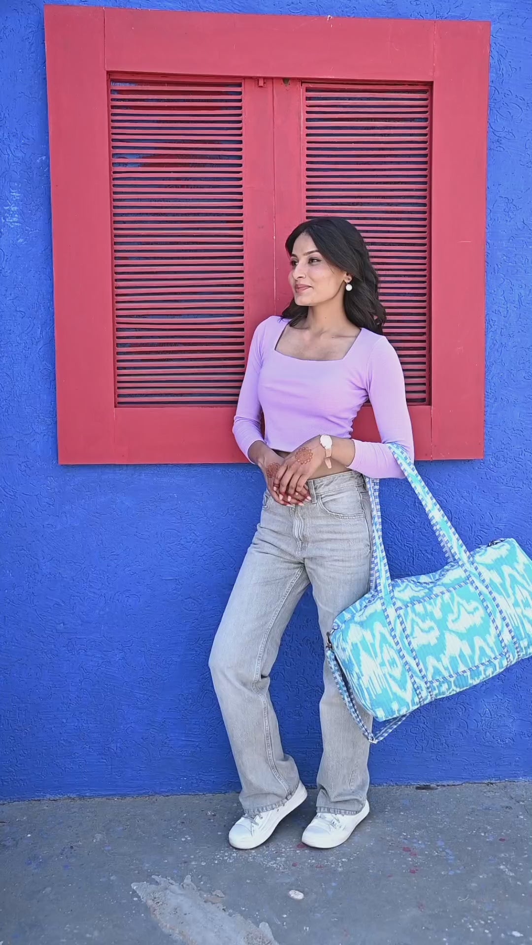 The Ikat Cotton Weekender