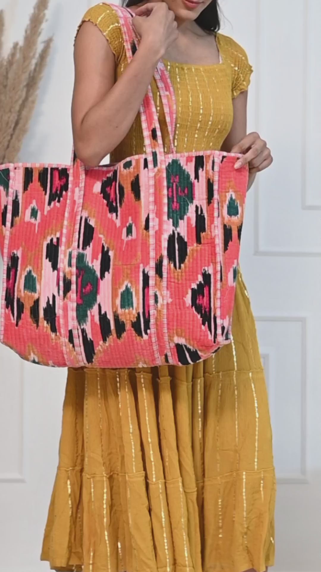 The Ikat Tote in Velvet