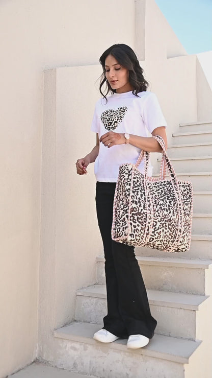 The Leopard Multi Print Tote