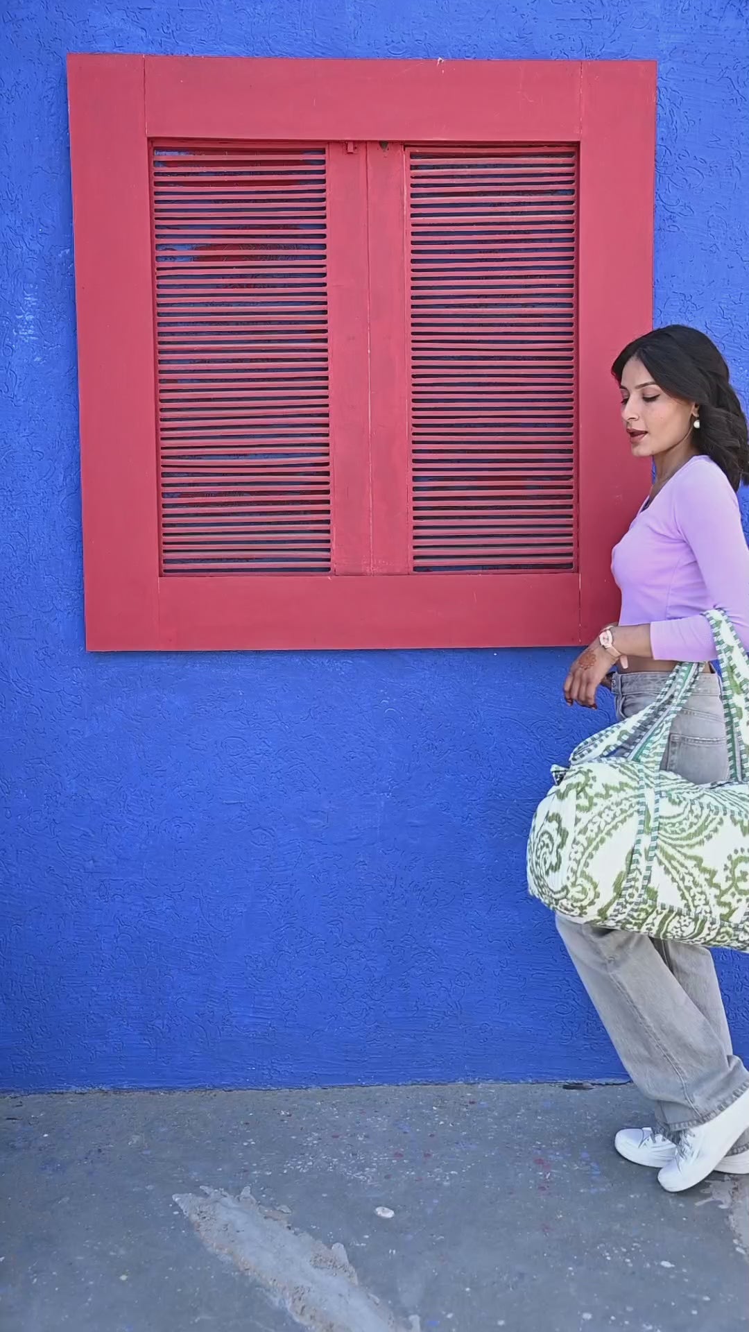 The Ikat Cotton Weekender